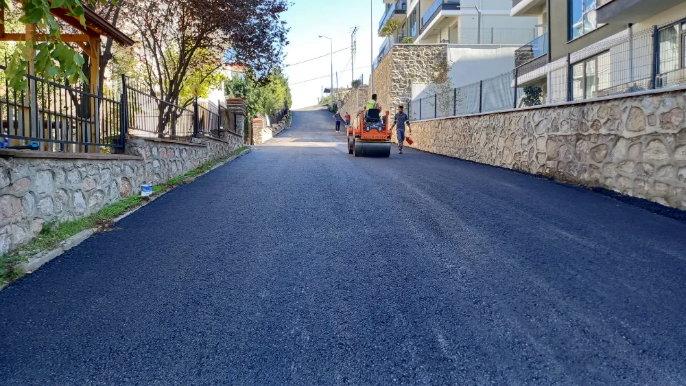 Değirmendere Cumhuriyet Mahallesi Yüksel Sokak komple asfaltlandı