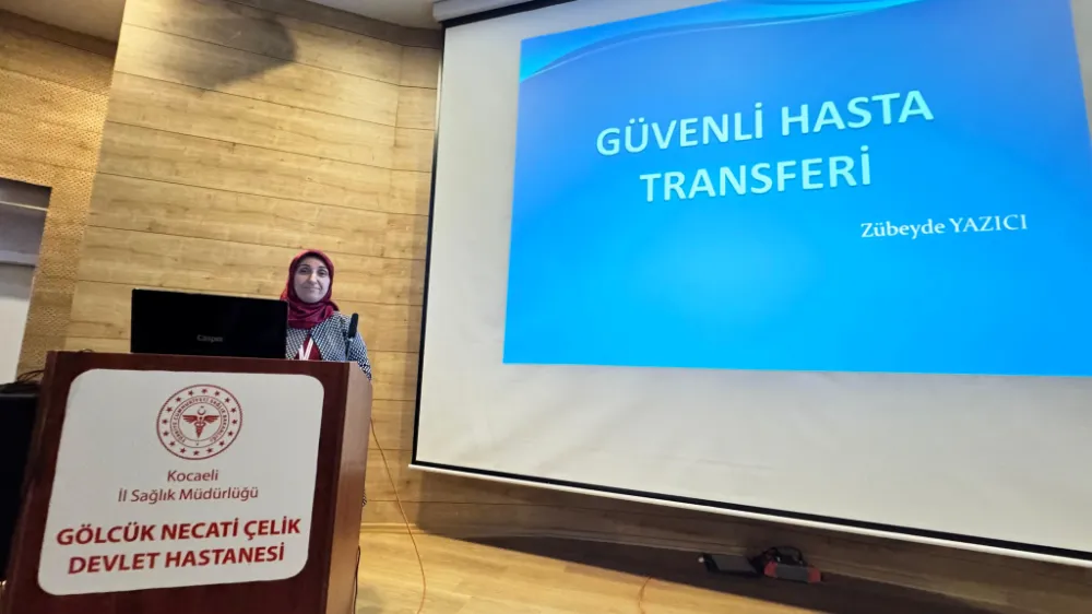 Gölcük Necati Çelik Devlet Hastanesi’nde     GÜVENLİ HASTA TRANSFERİ EĞİTİMİ VERİLDİ