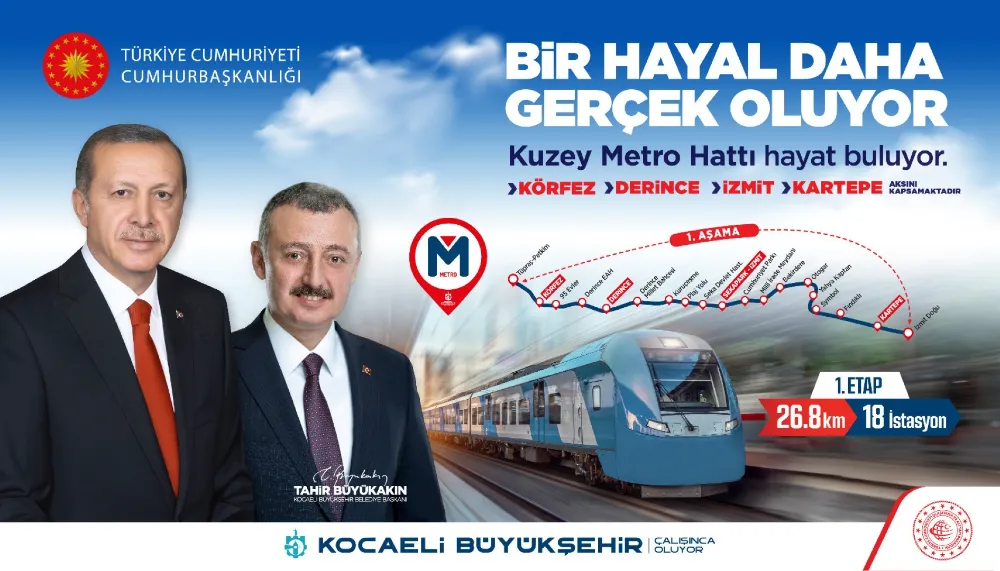 Kuzey Metro Hattı için şantiye çalışmaları başladı