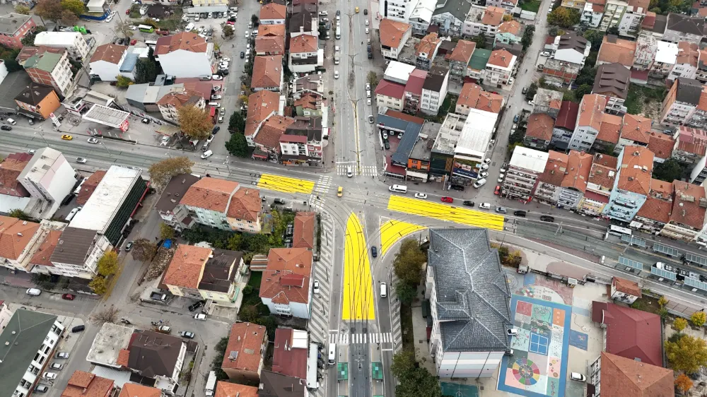 Tramvay hattında yaya güvenliği için önemli çalışma