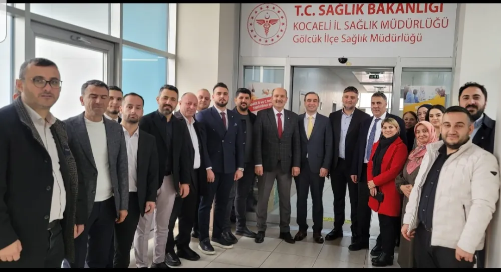 AK Parti İlçe Başkanı Kemal Yavuz ve yönetiminden  İLÇE SAĞLIK MÜDÜRÜ ŞENEL’E ZİYARET