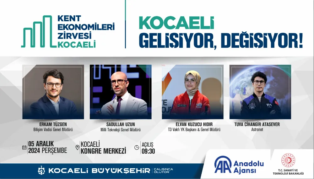 Sanayi ve teknolojinin kalbi “Kocaeli Kent Ekonomileri Zirvesi’nde” atacak