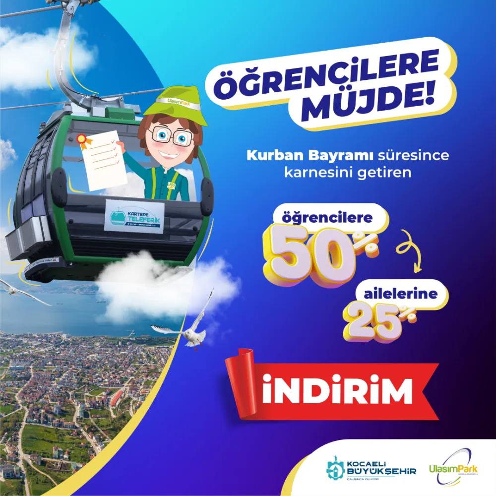   Büyükşehir’den karne alanlara teleferik müjdesi