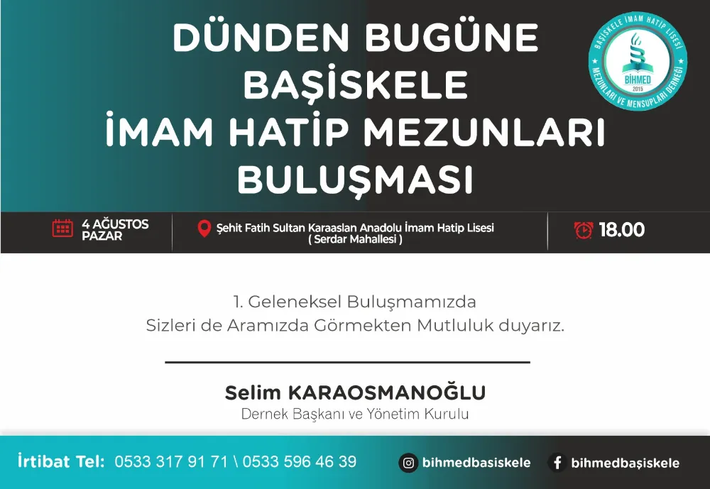 Dünden Bugüne Başiskele İmam Hatip Mezunları Buluşuyor