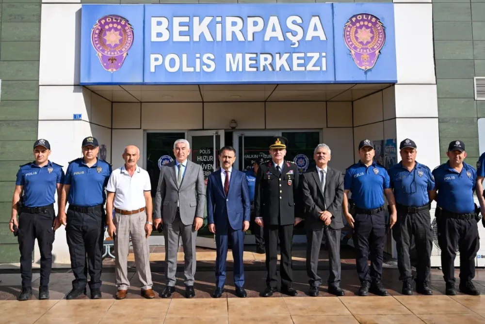 Vali İlhami Aktaş, Bekirpaşa Polis Merkezi’nde İncelemelerde Bulundu