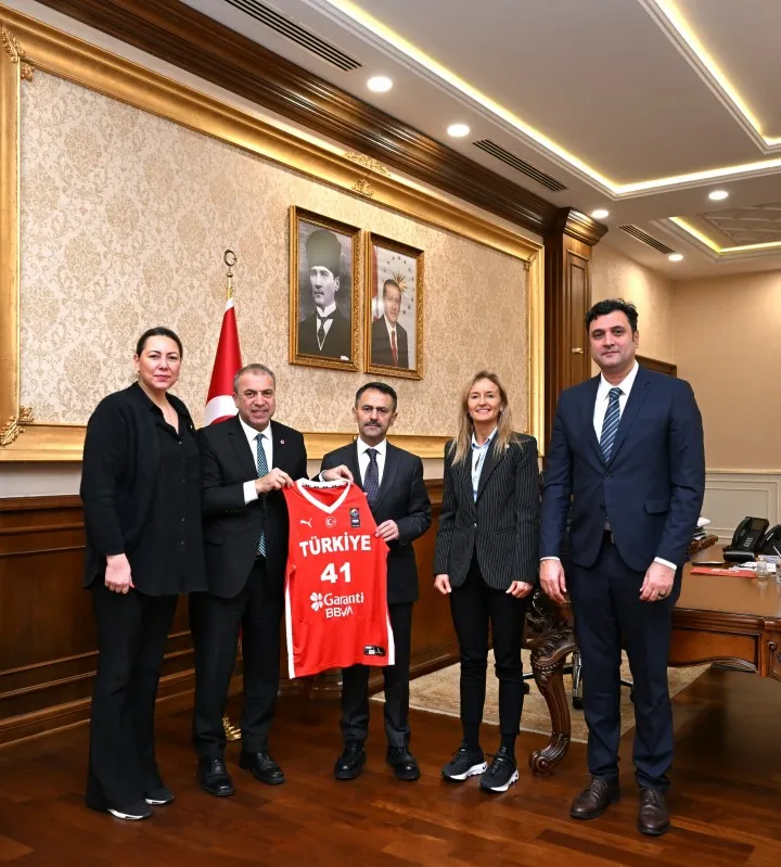 Türkiye Basketbol Federasyonu’ndan, Vali İlhami Aktaş’a Ziyaret 