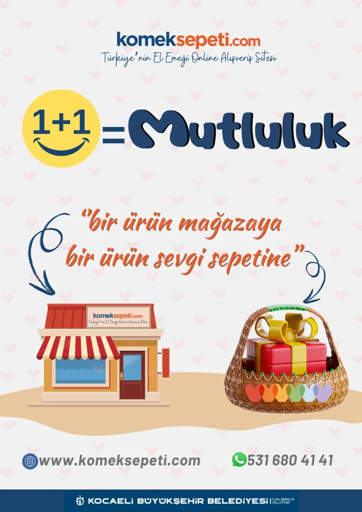 Komek Sepeti’nden gönüllere dokunan proje “1+1=MUTLULUK” PROJESİYLE İYİLİK ÇOĞALACAK