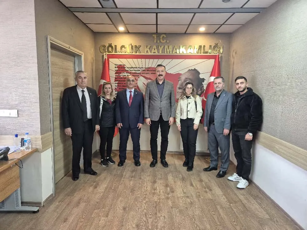 İYİ Parti İlçe Başkanı Mustafa Çalışkan ve yönetiminden    KAYMAKAM GÜLTEKİN’E ZİYARET