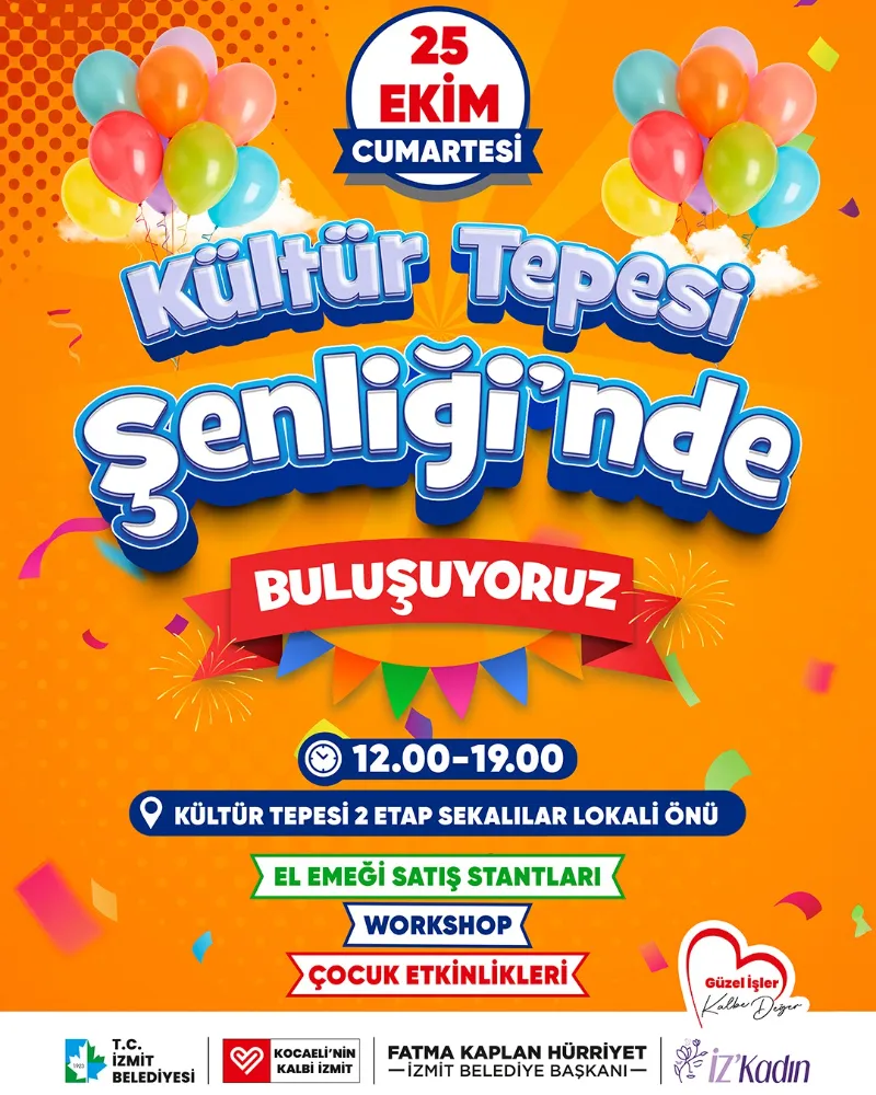 İzmit Belediyesinden Kültür Tepesi Şenliği