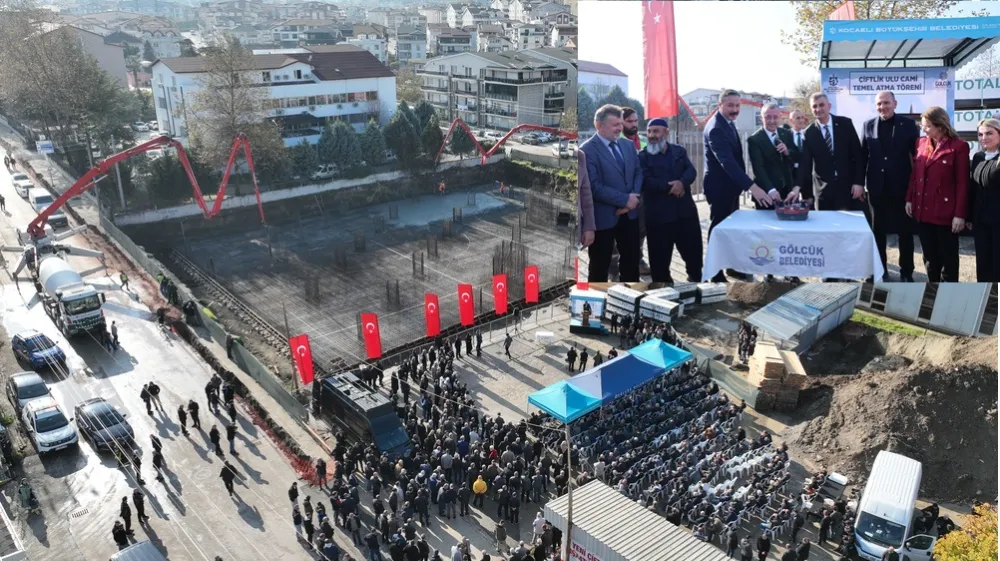 Yeni Çiftlik Ulu Camii’nin temeli dualarla atıldı