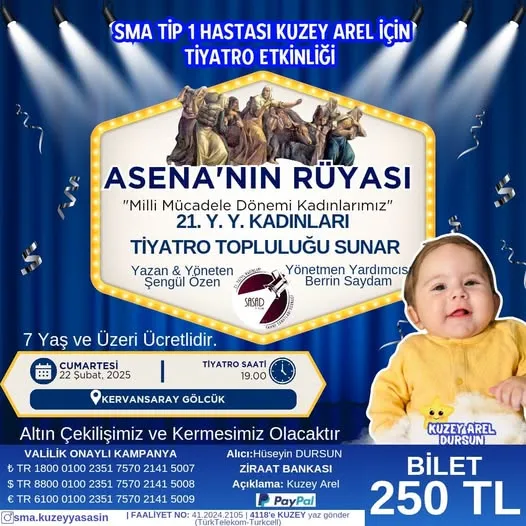 Olumsuz hava şartlarından dolayı ertelenmişti  “ASENA’NIN RÜYASI” O TARİHTE SAHNELENİYOR