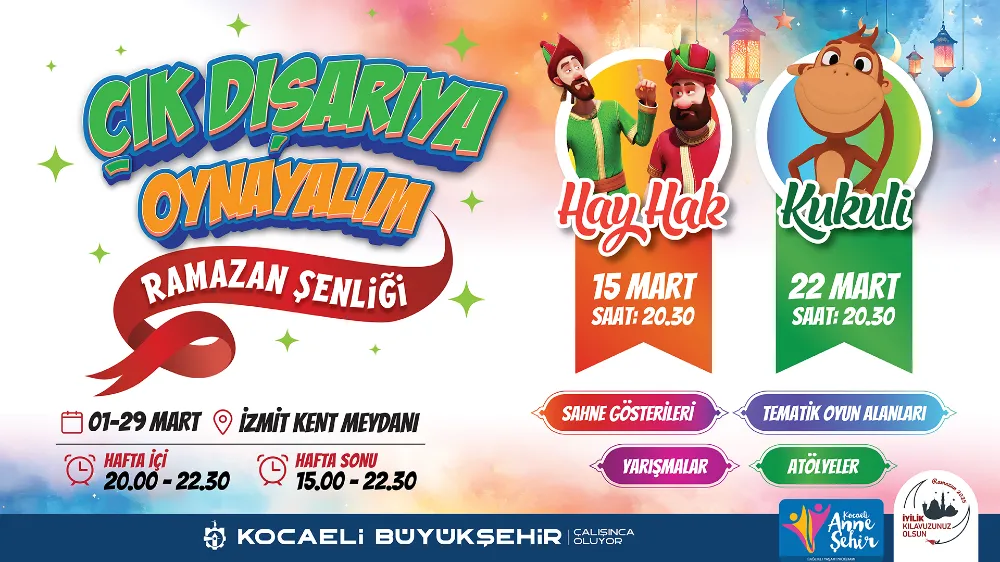 Büyükşehir, Ramazan coşkusunu 12 ilçeye yayıyor;  RAMAZAN’IN MANEVİ İKLİMİ KOCAELİ’Nİ SARACAK