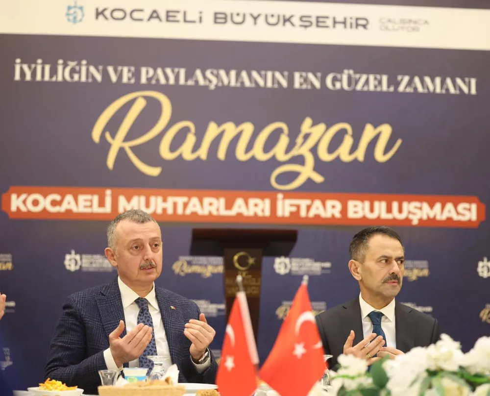 Vali Aktaş ve Başkan Büyükakın, muhtarlarla iftar yaptı