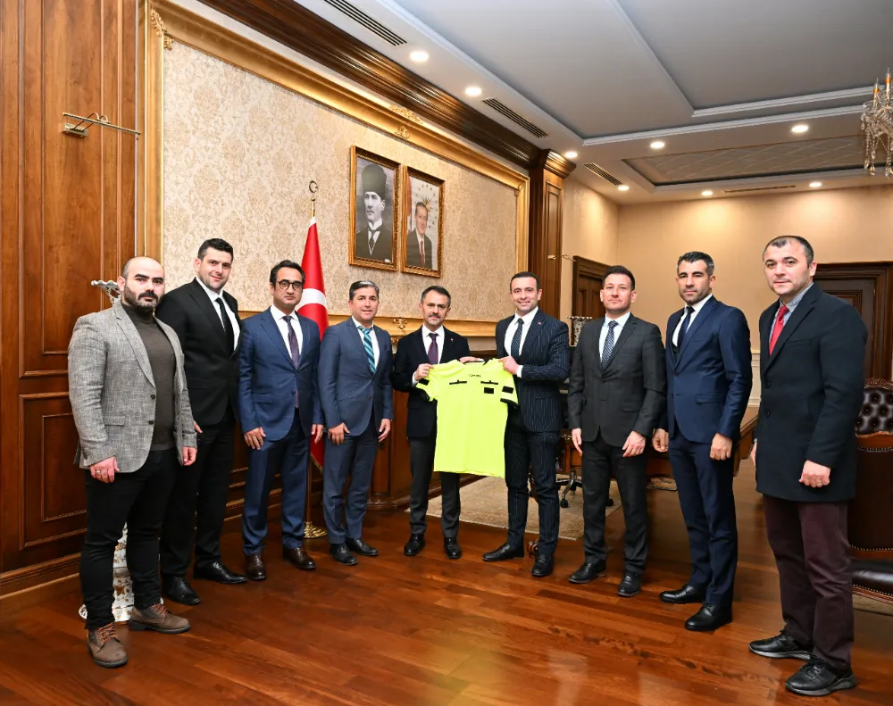 Kocaeli Futbol İl Hakem Kurulu Başkanı ve TFFHGD Kocaeli Şubesinden, Vali İlhami Aktaş’a Ziyaret