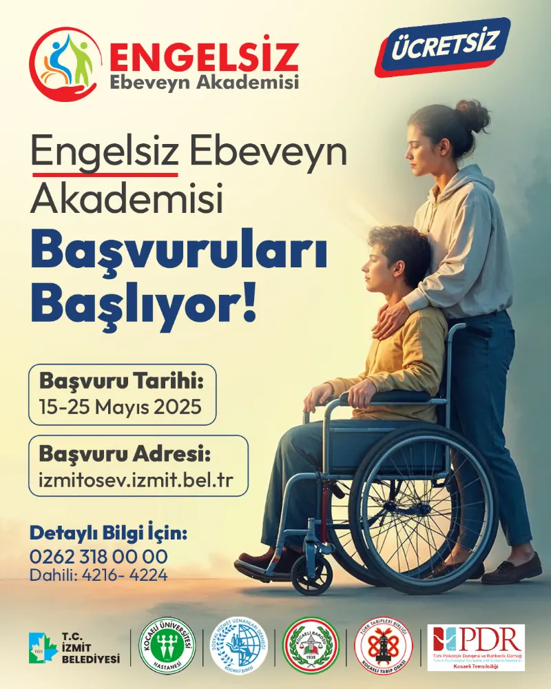 İzmit Belediyesi Engelsiz Ebeveyn Akademisi başvuruları başladı