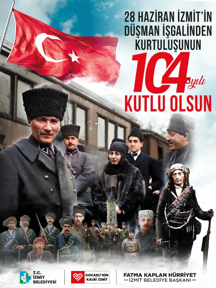 Kurtuluşun 104. Yılı için İzmit’te anlamlı program