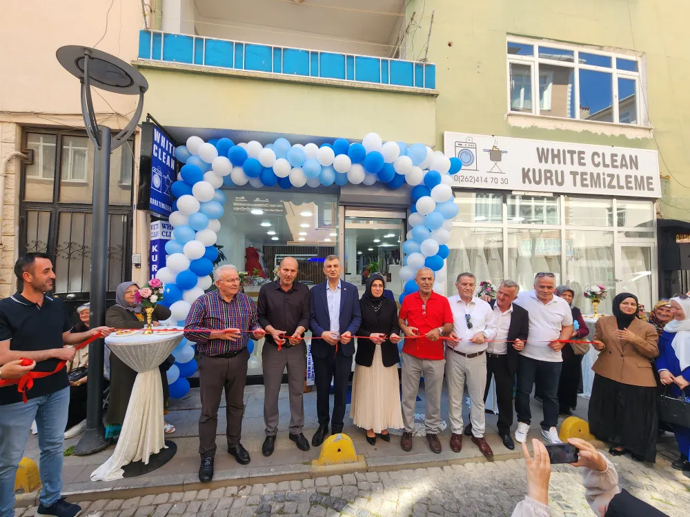 WHITE CLEAN Kuru Temizleme Hizmete Açıldı  AÇILIŞI BAŞKAN SEZER GERÇEKLEŞTİRDİ