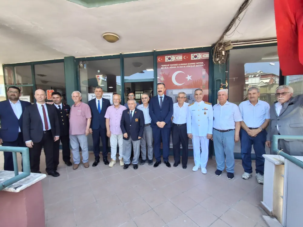 İlçe protokolünden Gaziler Derneği’ne ziyaret