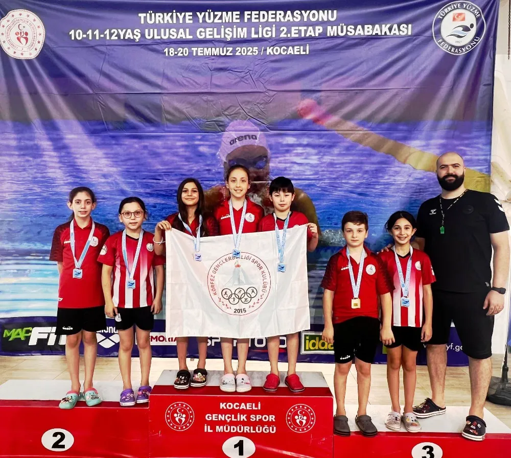 Körfez Gençlerbirliği yüzücülerinden 12 madalya