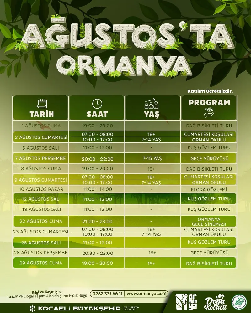 Ormanya ve Kuzuyayla’nın keşif dolu Ağustos takvimi