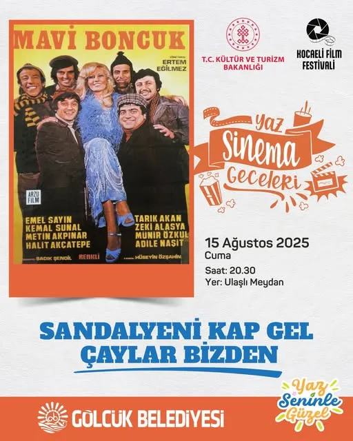 GÖLCÜK’TE YAZ SİNEMA GECELERİ “MAVİ BONCUK” İLE DEVAM EDECEK 