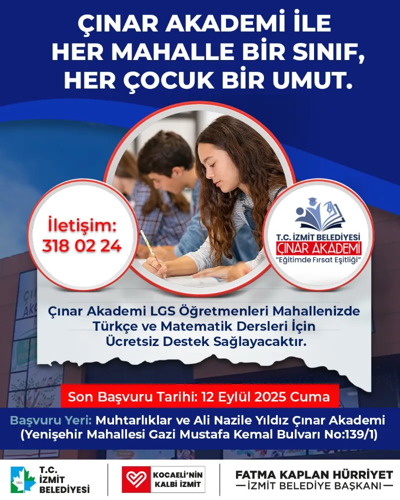 Çınar Akademi’den mahallelere eğitim seferberliği