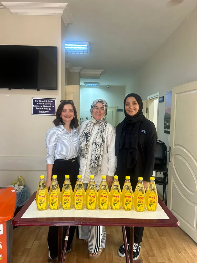 Kocaeli Büyükşehir’den örnek çevre kampanyası;  KO-MEK’TEN GERİ DÖNÜŞÜME 500 LİTRE ATIK YAĞ