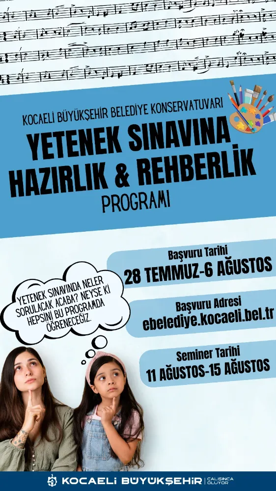 Yetenek sınavlarında ne mi sorulacak, katıl öğren; SANAT YOLCULUĞU ÖNCESİ, REHBERLİK EĞİTİMİ