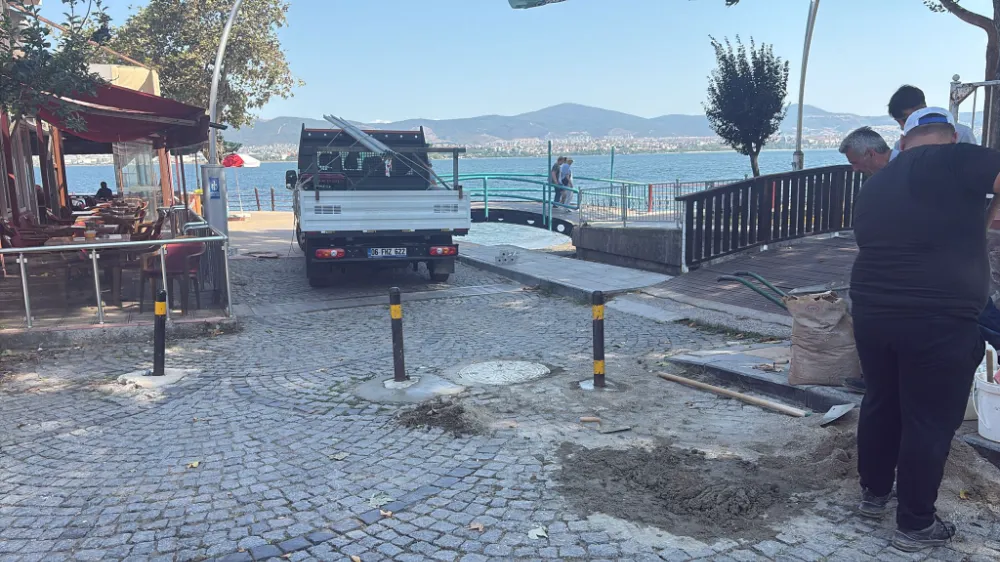 Değirmendere Sahiline Yeni Korkuluklar Geliyor