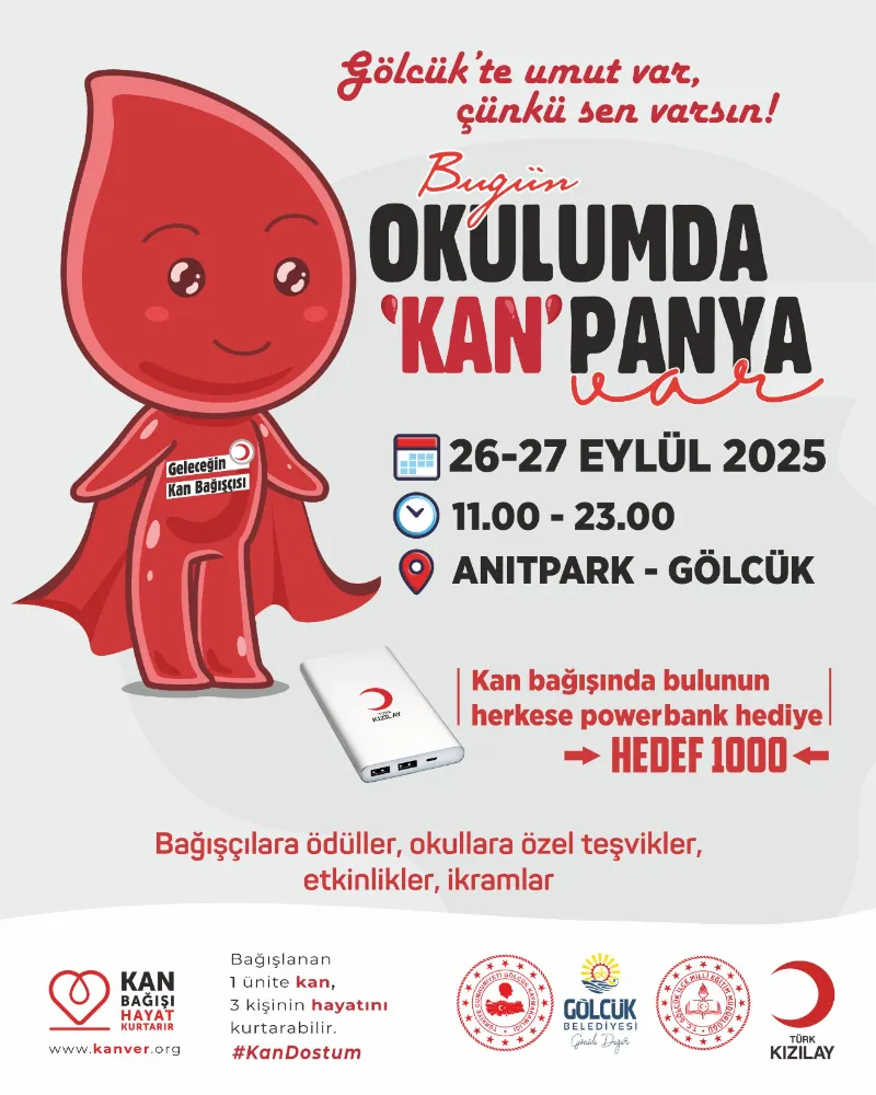 GÖLCÜK’TE FESTİVAL HAVASINDA BAĞIŞ KAMPANYASI