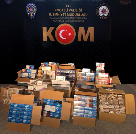 Gölcük’te Kaçak Makaron yakalandı
