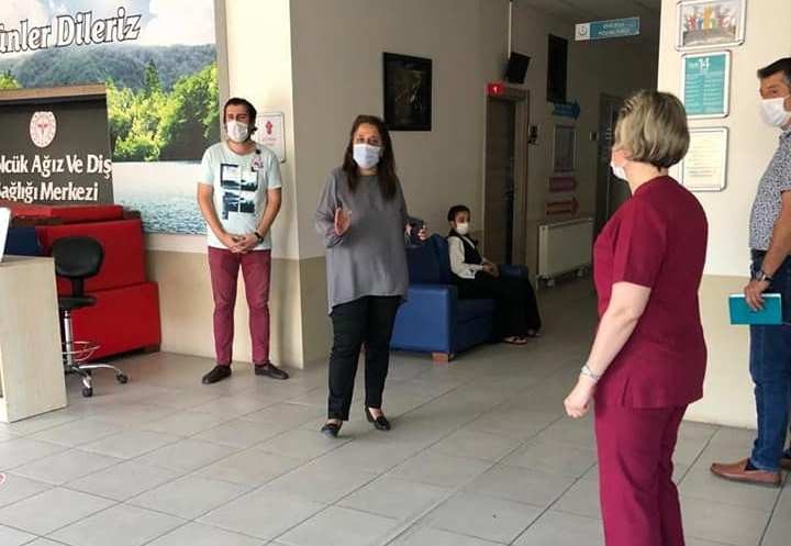 Gölcük ADSM de temizlik, maske ve mesafe denetimi yapıldı
