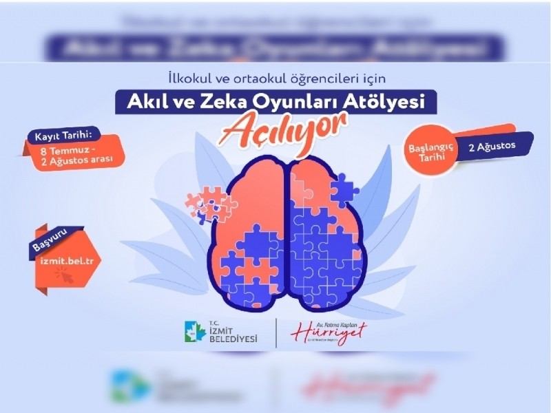AKIL VE ZEKA OYUNLARI ATÖLYESİ BAŞVURULARI SÜRÜYOR