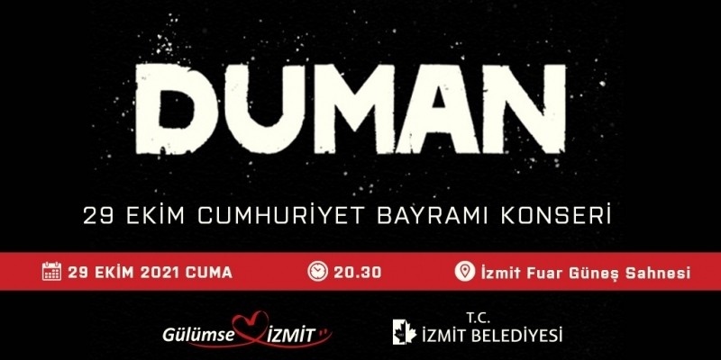 ÜNLÜ ROCK MÜZİK GRUBU ‘DUMAN’ CUMHURİYET BAYRAMI’NDA İZMİTLİLERLE BULUŞUYOR