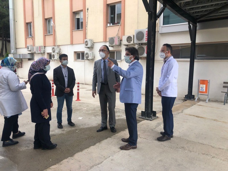 Gölcük Kaymakamı Cengiz Karabulut NECATİ ÇELİK DEVLET HASTANESİ’Nİ  ZİYARET ETTİ