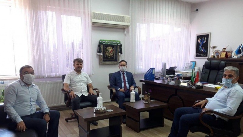 Müdür Mert’ten yeni Okul Müdürlerine hayırlı olsun ziyareti