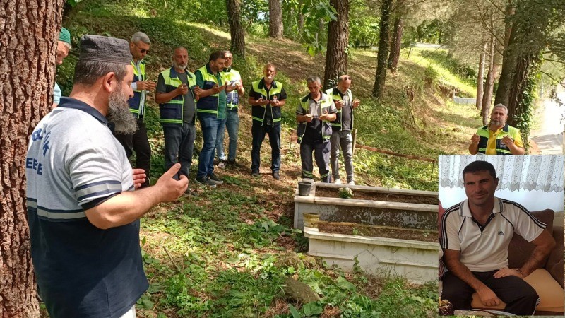İki yıl önce geçirdiği iş kazası sonucu vefat eden ADEM ÖZMEN MEZARI BAŞINDA ANILDI