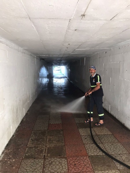 Gölcük’te Altgeçitler tertemiz yapıldı