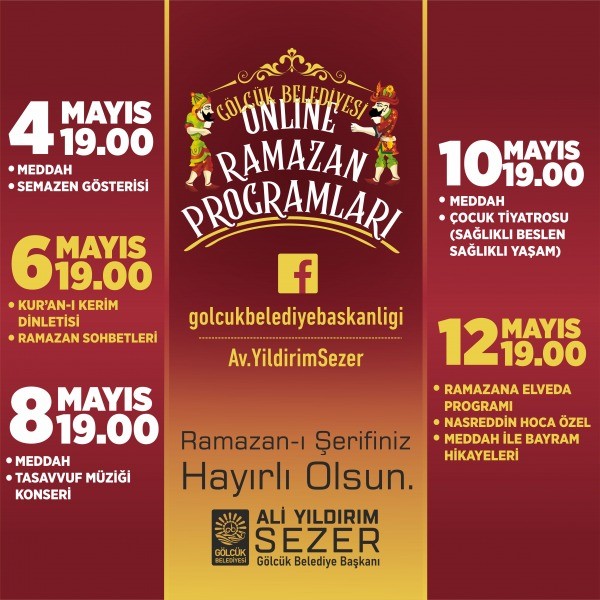 GÖLCÜK BELEDİYESİ RAMAZAN ÖZEL PROGRAMLARI DEVAM EDİYOR