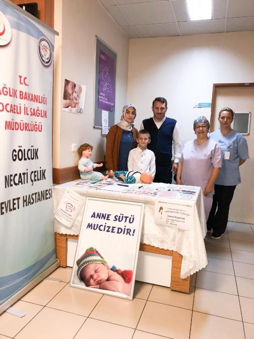 Necati Çelik’te anne sütü hakkında stant açıldı