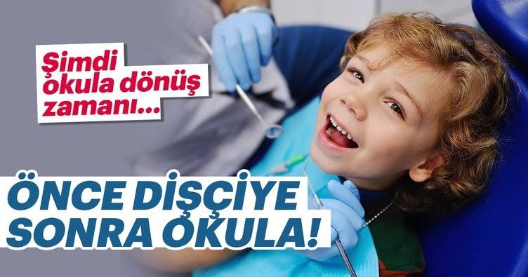 Okul dönemi öncesi yapılan diş kontrolü,