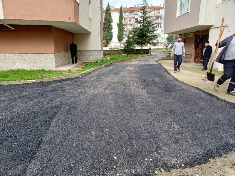 Değirmendere Cumhuriyet Mahallesi Lale Sokak’ta asfalt serimi yapıldı