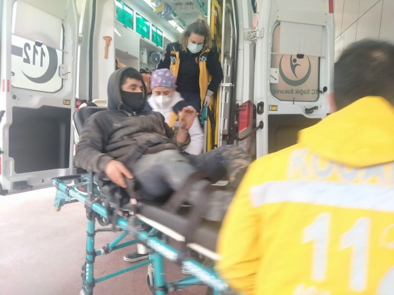 İhsaniye’de  Motor kazasında sürücü yaralandı