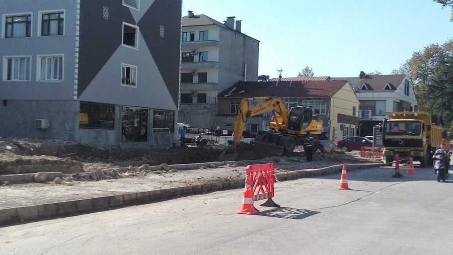 Çarşı içi trafiğini rahatlatacak duble yol projesi başladı