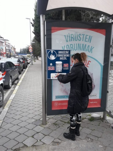 GÖLCÜK BELEDİYESİ’NDEN 50 NOKTAYA DUVAR DEZENFEKTANI