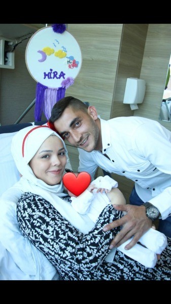 Kardelen ve Süleyman Şener Çiftinin bebek sevinci DÜNYAYA HOŞ GELDİN HİRA BEBEK