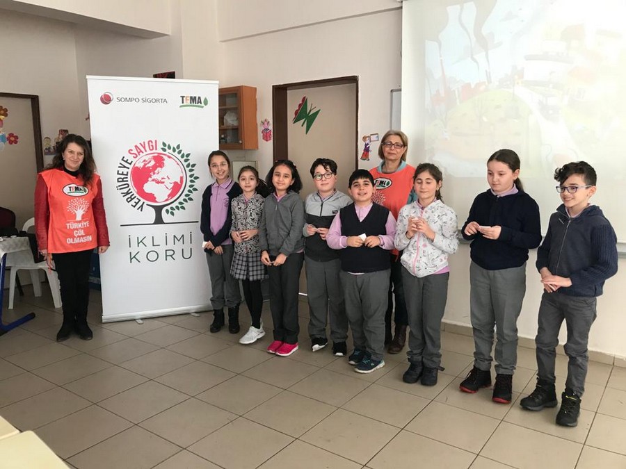Piri Reis İlkokulu öğrencilerine ”Yerküreye Saygı:  İklimi Koru ” semineri