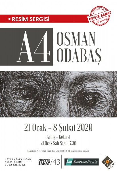 Osman Odabaş’ın “A4” Resim Sergisi İzmitliler ile buluşuyor