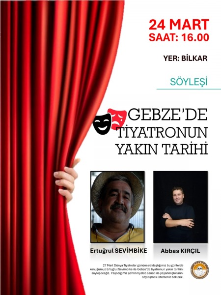 24 Mart Pazar BİLKAR’da tiyatro tarihi söyleşisi