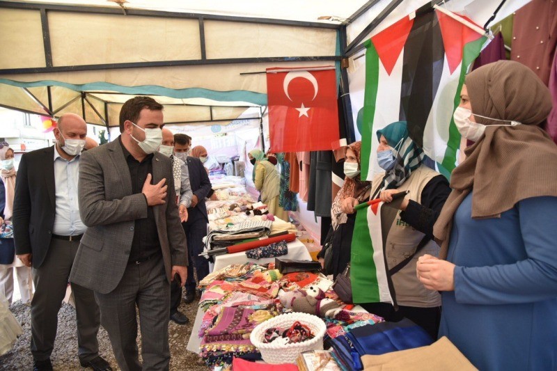 Başiskele’den Siyonist İsrail’e Tepki Filistin’e destek